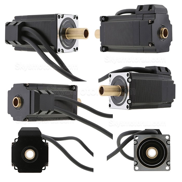 Hollow Shaft Nema 23 Bipolar Stepper Motor OK57DL76EC1-B-NK30 1.89 Nm 4.2A 1.8 Deg Dual Shaft